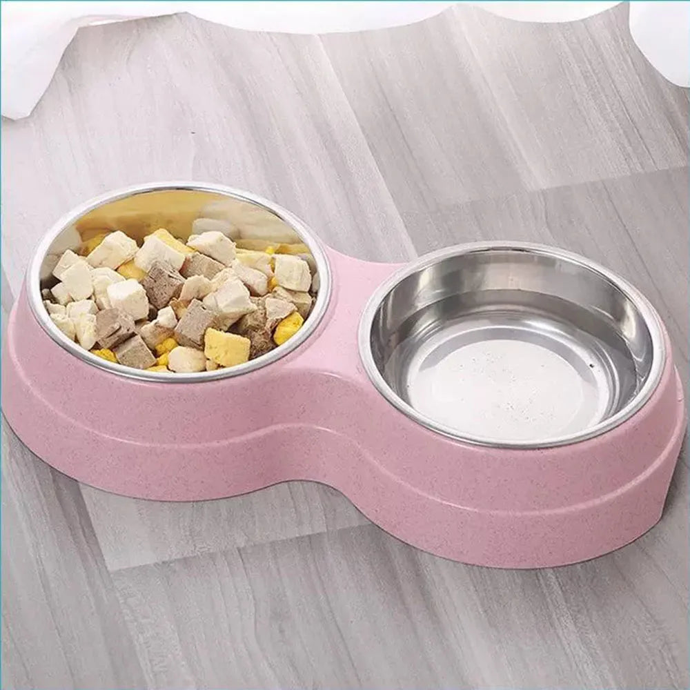 Stainless Steel Double Pet Bowl