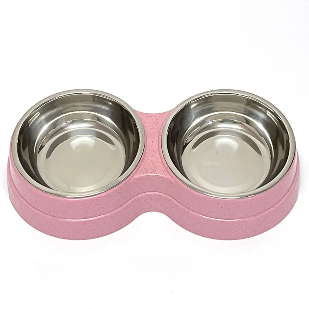 Stainless Steel Double Pet Bowl